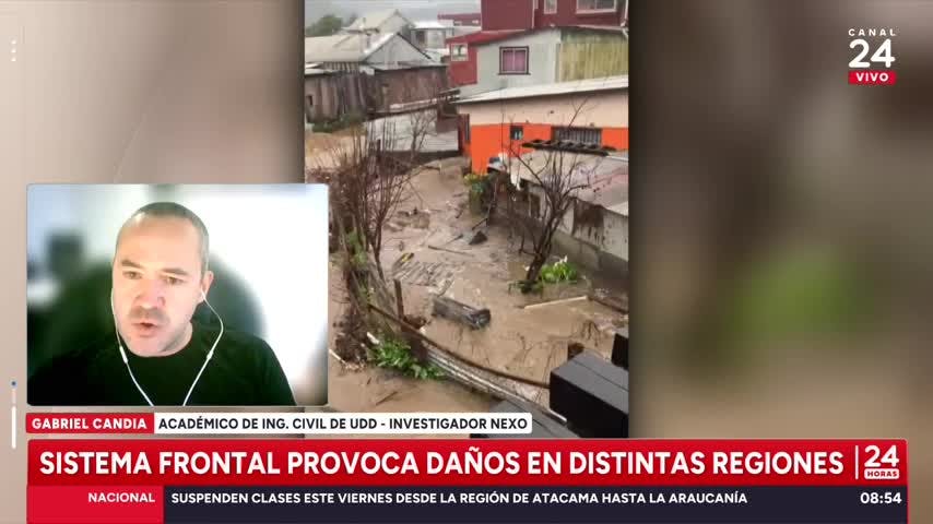 Gabriel Candia, experto en desastres naturales: "Lo importante es hacer caso a las autoridades"