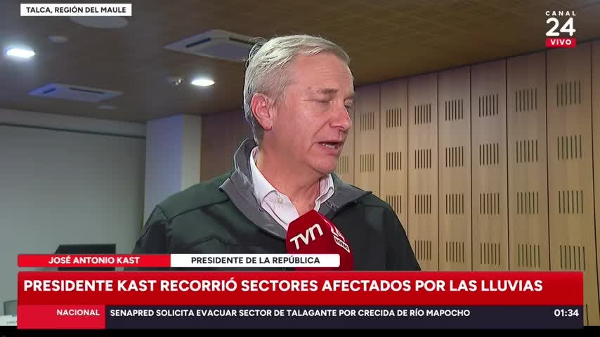Presidente Kast hace balance del sistema frontal desde Talca