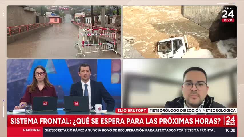 DMC:  "Lo más fuerte va a ser durante la madrugada y mañana para Atacama y Coquimbo"