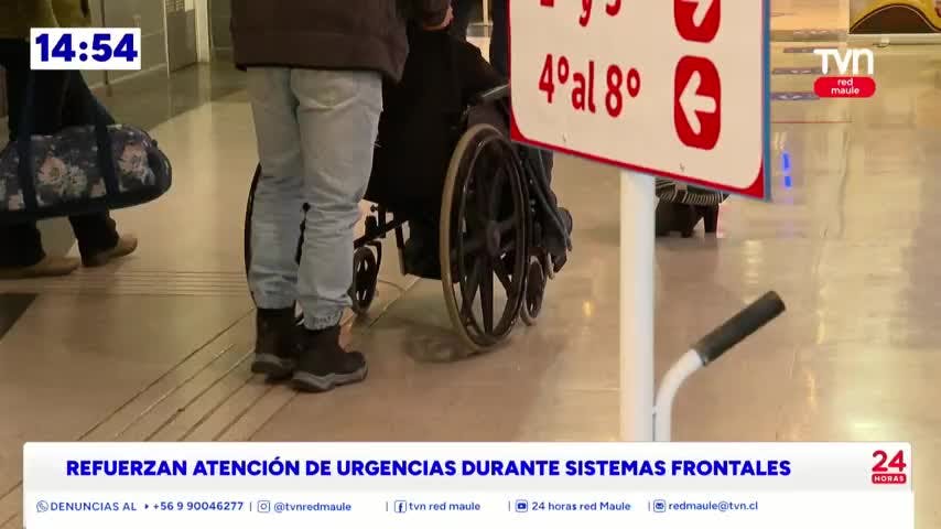 Atención de urgencia durante sistemas frontales 