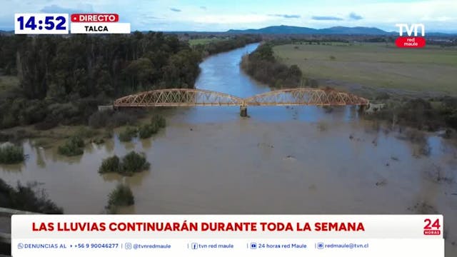 Precipitaciones se mantendrán en la región del Maule