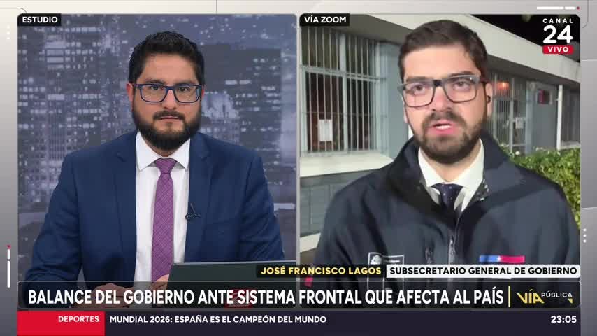 Subsecretario Lagos por alcance de Estado de Catástrofe: "Está la institucionalidad funcionando"