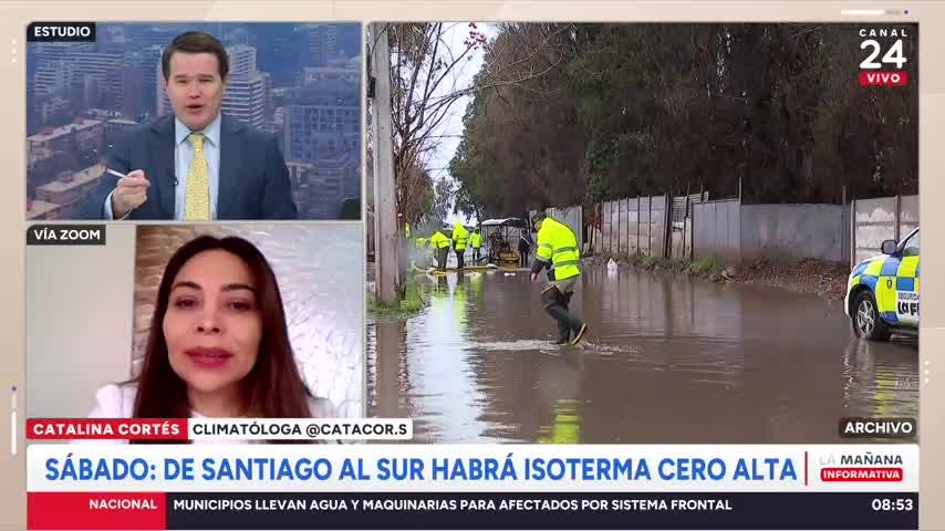 "Se están dando los factores": climatóloga advierte posible riesgo de aluviones en Cajón del Maipo