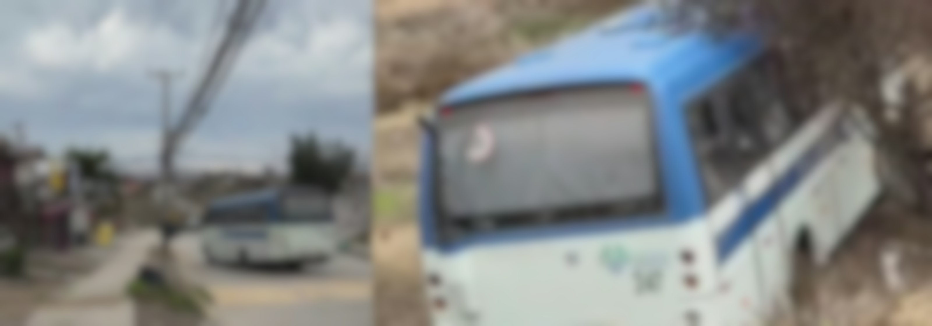 "¡Salgan!": Impresionante registro de micro cayendo a zanja en Coquimbo