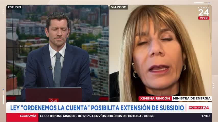 Ministra Rincón valora ley que evita alza en tarifas eléctricas: "Cuentas iban a aumentar hasta en 50%"