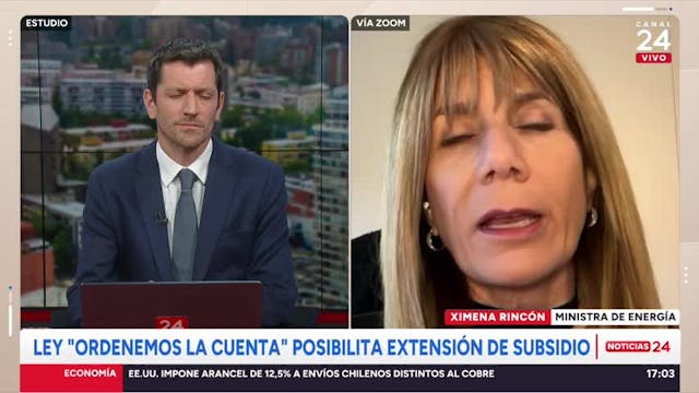 Ministra Rincón valora ley que evita alza en tarifas eléctricas: "Cuentas iban a aumentar hasta en 50%"
