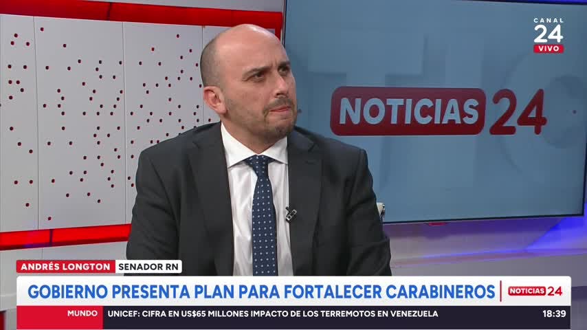 Andrés Longton (RN) y plan para fortalecer a carabineros