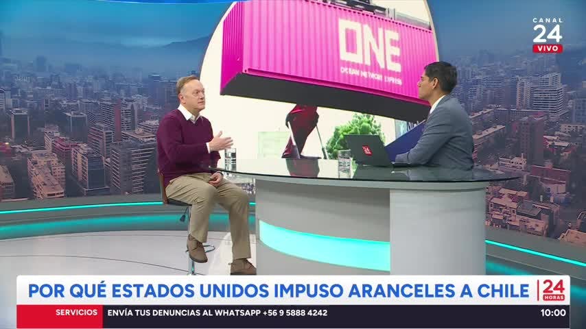 Juan Nagel sobre los aranceles de Estados Unidos a Chile: "Ha podido ser peor"