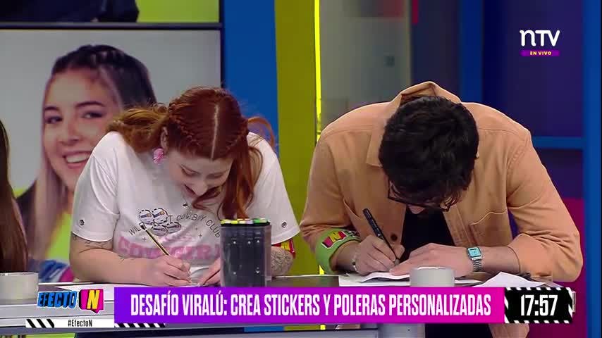 El nuevo Desafío Viralú: crear stickers y poleras personalizadas | Efecto N - T03E70