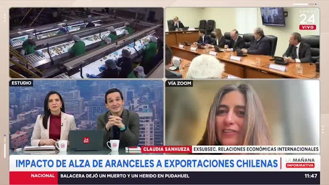 Sanhueza por aranceles de EE.UU: "necesitamos una respuesta de Estado articulada con otros sectores"