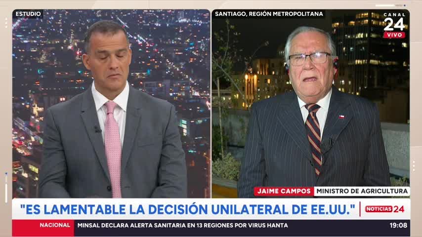 Ministro Campos y efecto de las lluvias: “Reconociendo que hay zonas afectadas, no es que se haya desplomado la agricultura"