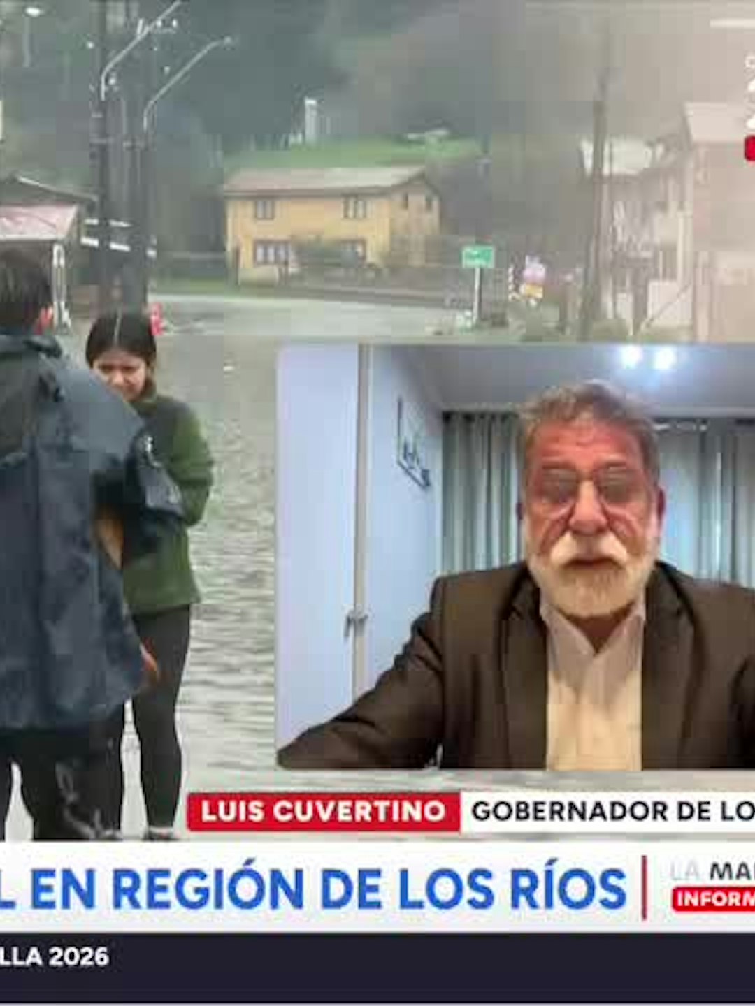 Más de 200 damnificados deja sistema frontal en Los Ríos: gobernador advierte situación "crítica"