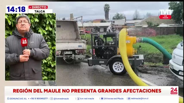 Fuerte viento y lluvia dejó afectaciones menores en la región del Maule