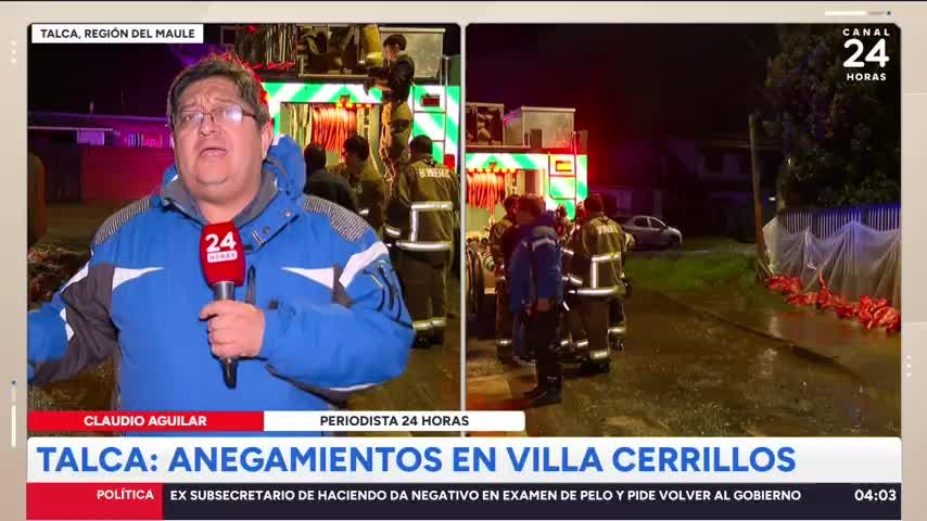Bomberos evito evacuación en villa Cerrillos en Talca