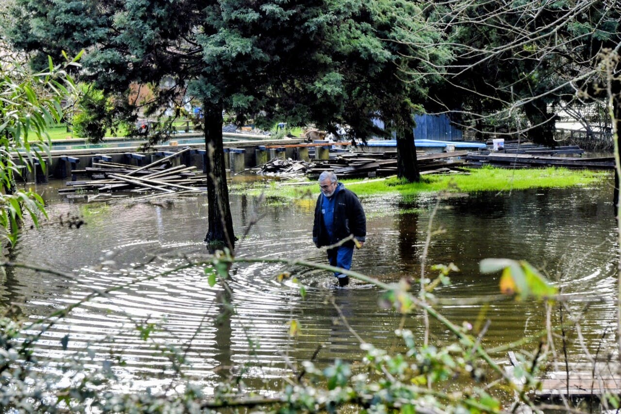 Históricas lluvias en Valdivia: Solo en julio cayeron más 850 mm de agua 