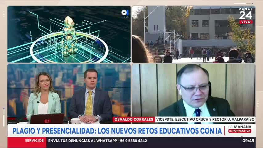 "La IA está suponiendo un desafío para la educación": rector de la Universidad de Valparaíso