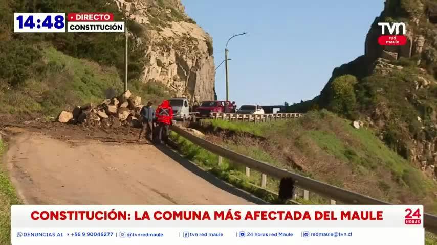 Constitución la comuna más afectada por sistema frontal