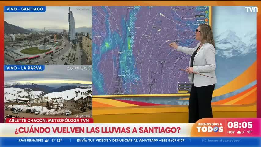 ¿Cuándo vuelven las lluvias a Santiago? Arlette Chacón adelanta el pronóstico de esta semana