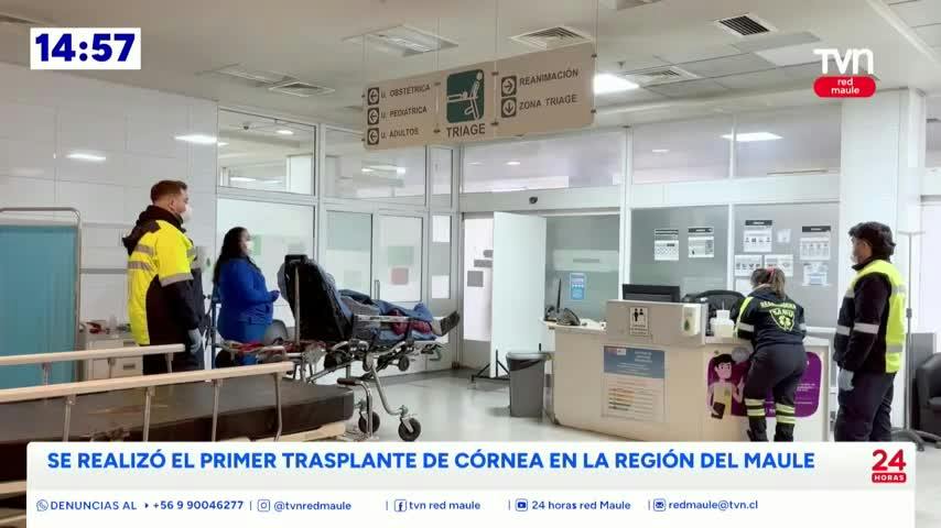 Se realizó primer trasplante de córnea en la Región del Maule