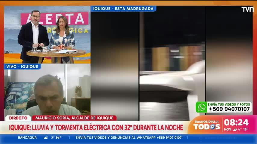 “No lo habíamos vivido”: alcalde de Iquique tras lluvia y temperaturas de hasta 32°C durante la noche