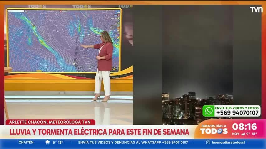 Lluvia y tormenta eléctrica para este fin de semana: Arlette Chacón adelanta el pronóstico del tiempo