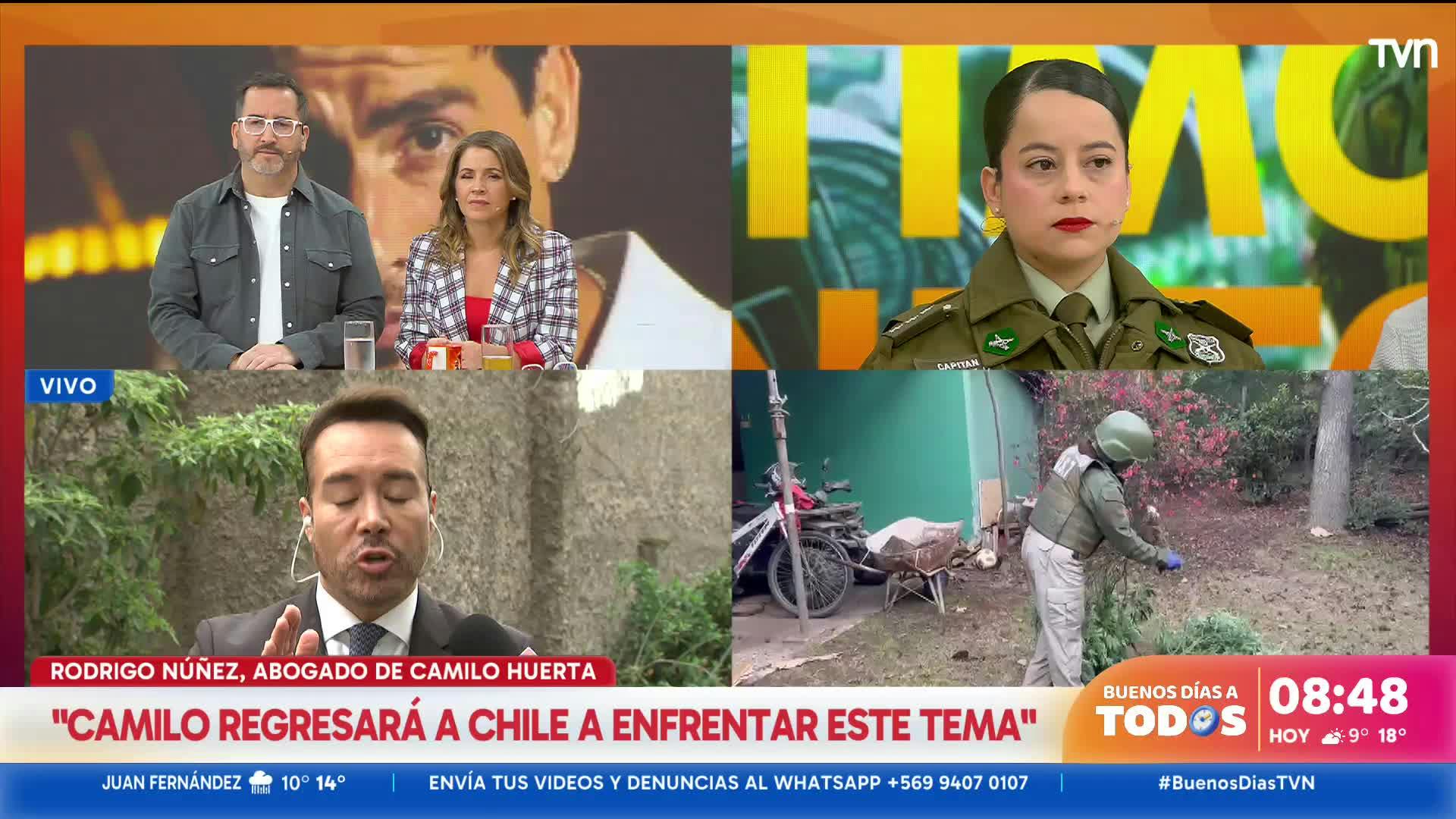 Abogado de Camilo Huerta: "Regresará a Chile a enfrentar" investigación por tráfico de drogas