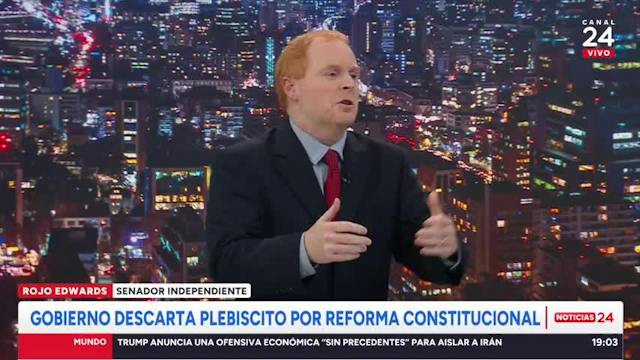 Senador Edwards y reforma de seguridad del Gobierno: “Yo creo que sí tiró el tejo pasado”