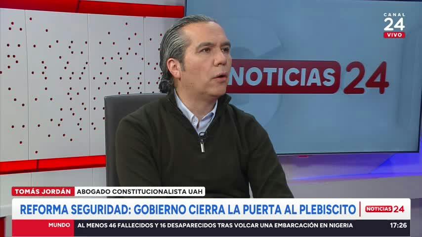 Abogado constitucionalista y agenda de seguridad del Gobierno: “Técnicamente no es necesario una reforma constitucional”