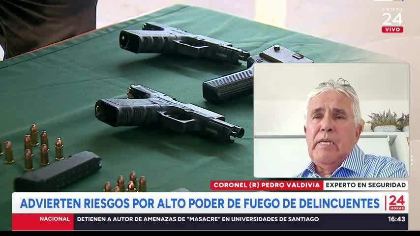 Coronel (r) analiza la seguridad en Chile: "Hoy las balaceras son a cualquier hora"