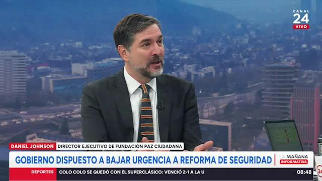 Daniel Johnson de Paz Ciudadana: "No hay que hacer un quinto Estado de Excepción"