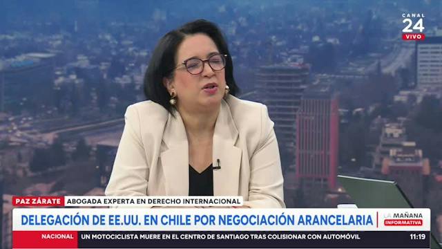 "Chile llega con demasiadas expectativas": Paz Zárate por aranceles del 12,5% y visita de delegación de Trump