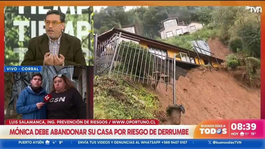 Casas en riesgo inminente de derrumbe en corral
