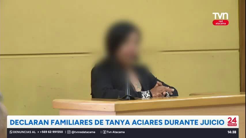Declaran familiares de Tanya Aciares durante juicio