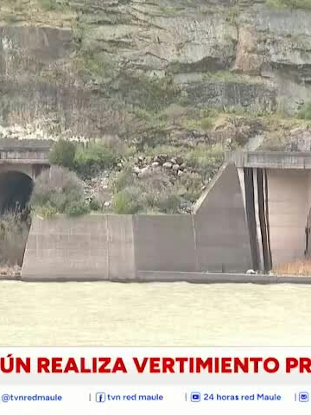 Embalse Colbún realiza vertimiento preventivo