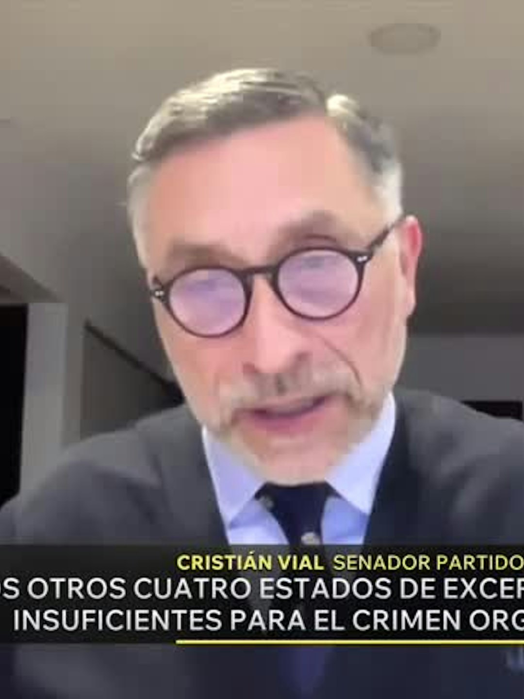 Senador Vial defiende implementación de nuevo Estado de Excepción: "Me hace mucho sentido"