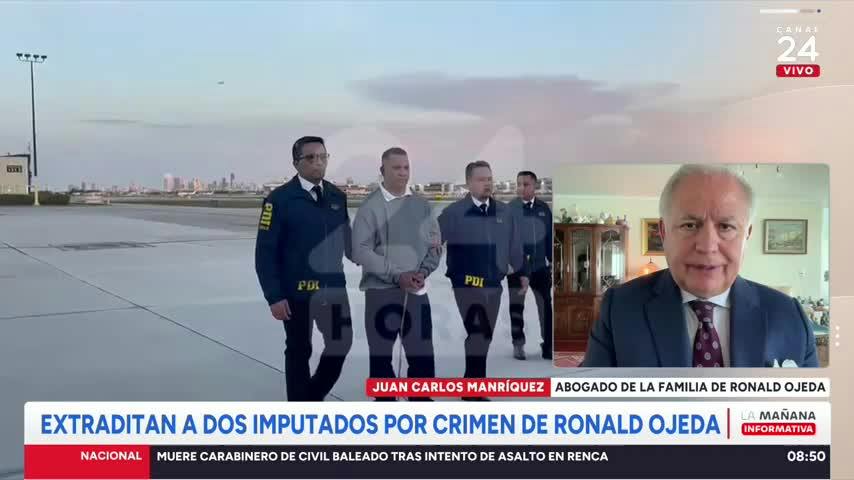 "Esperamos información muy valiosa para el continente": abogado de familia Ojeda tras extradición