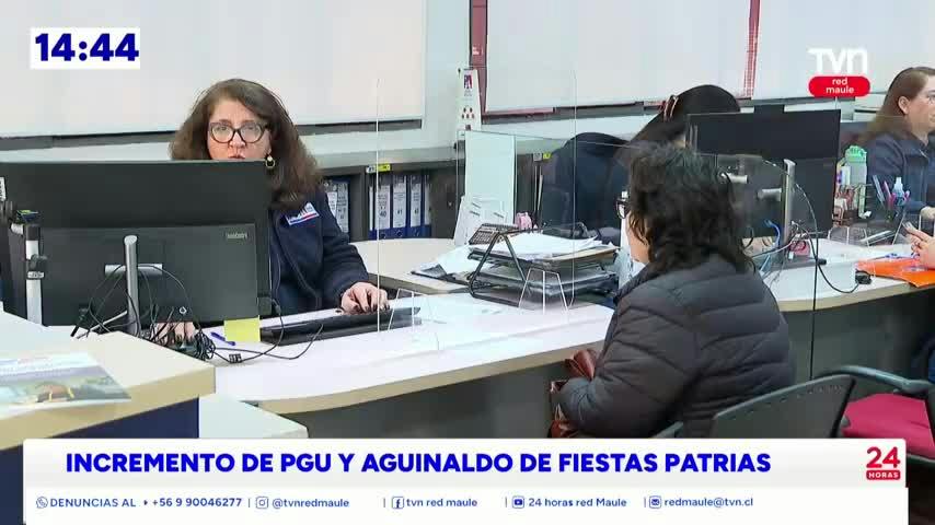 Incremento de la PGU y entrega de aguinaldo de fiestas patrias