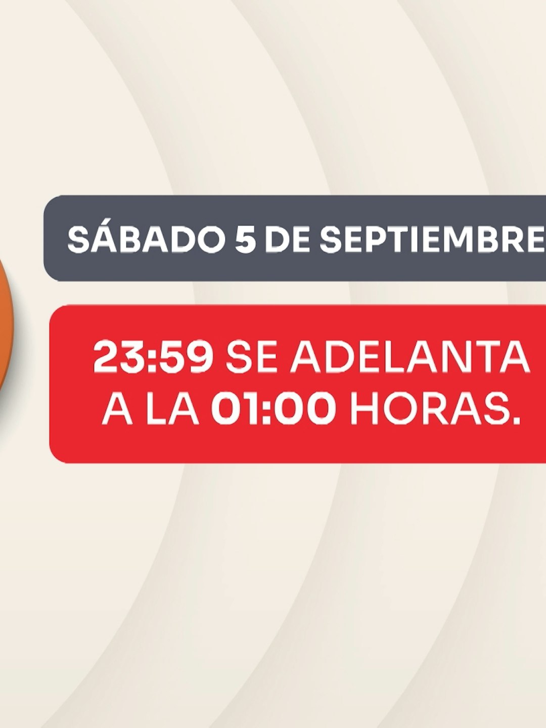 ¡Atención! Cambio de hora este fin de semana