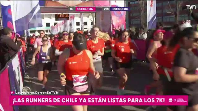 Así fue la largada de los 7K en el Medio Maratón de Santiago