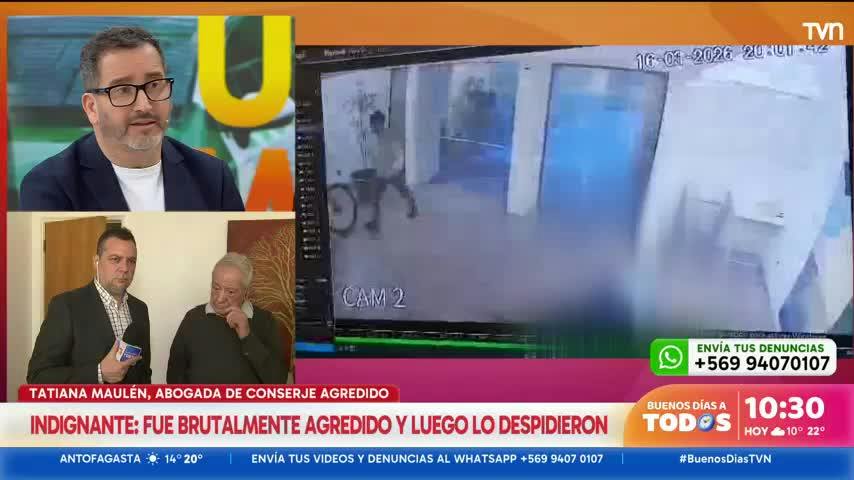 Indignante: conserje fue brutalmente agredido y luego lo despidieron