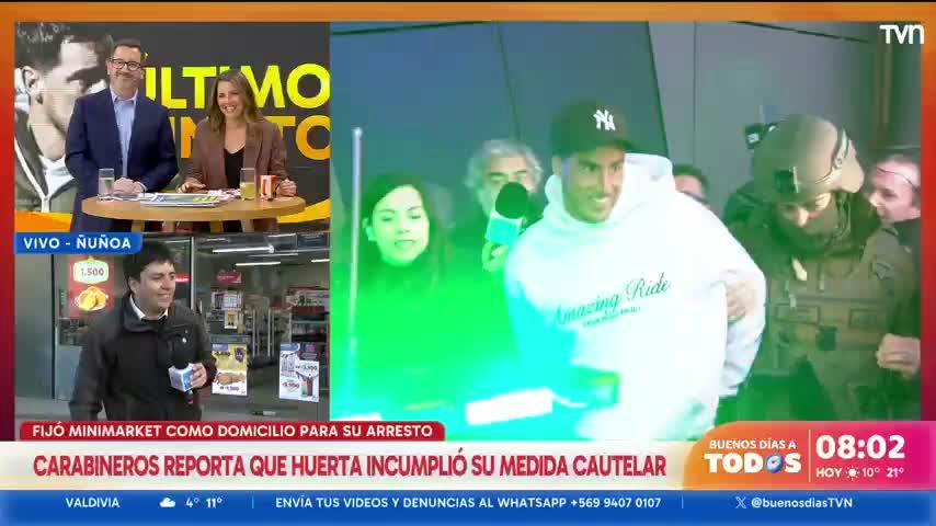 Camilo Huerta fijó minimarket como domicilio para su arresto