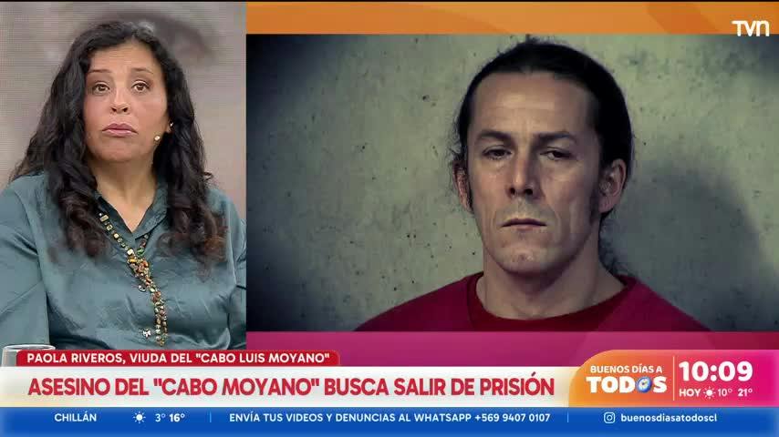 Viuda de cabo Moyano: "Él nunca ha mostrado señal de arrepentimiento"