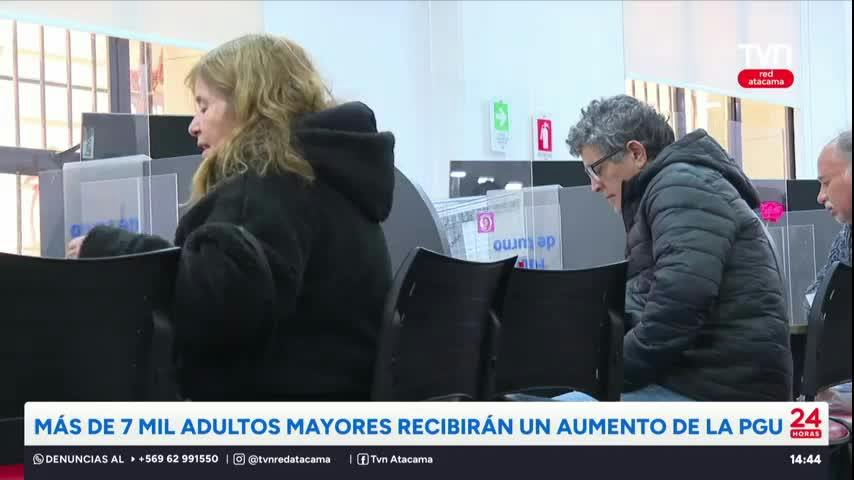 Más de 7 mil adultos mayores recibirán un aumento de la PGU