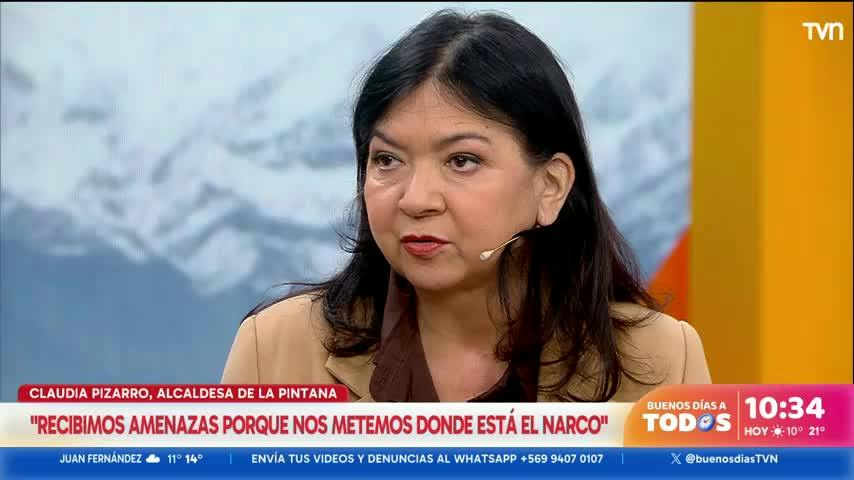 Alcaldesa Pizarro: "Recibimos amenazas porque nos metemos donde está el narco"