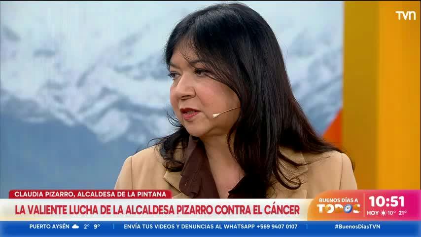 “Hoy ya no tengo cáncer”: alcaldesa Claudia Pizarro celebra su recuperación