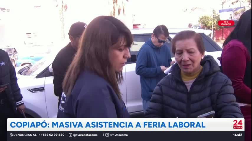 Masiva asistencia a feria laboral en Copiapó