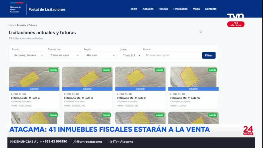 “SE BUSCA DUEÑO”: 41 inmuebles fiscales estarán a la venta en Atacama