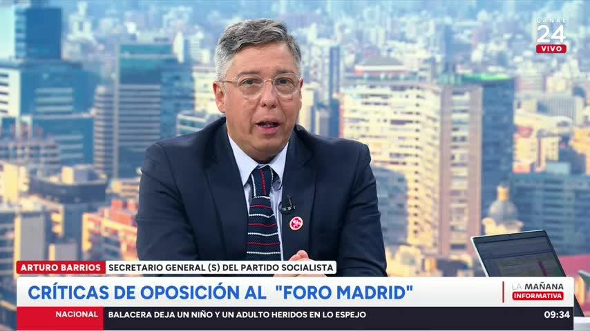 Arturo Barros por Foro de Madrid: "Provoca vergüenza la no defensa de la historia de Chile"