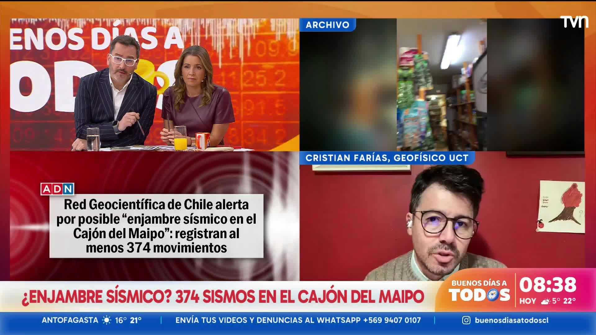 374 sismos en menos de dos días: monitorean posible enjambre sísmico en la RM