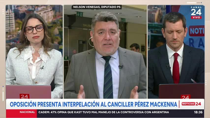Diputado Venegas e interpelación a canciller: “No es directamente contra el Gobierno, lo presento en defensa de los intereses de Chile”